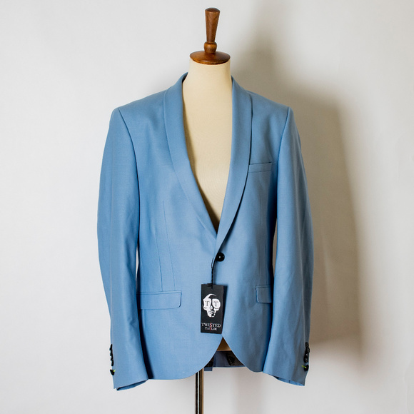 Twisted Tailor Light Blue Blazer - Picture 1 of 7